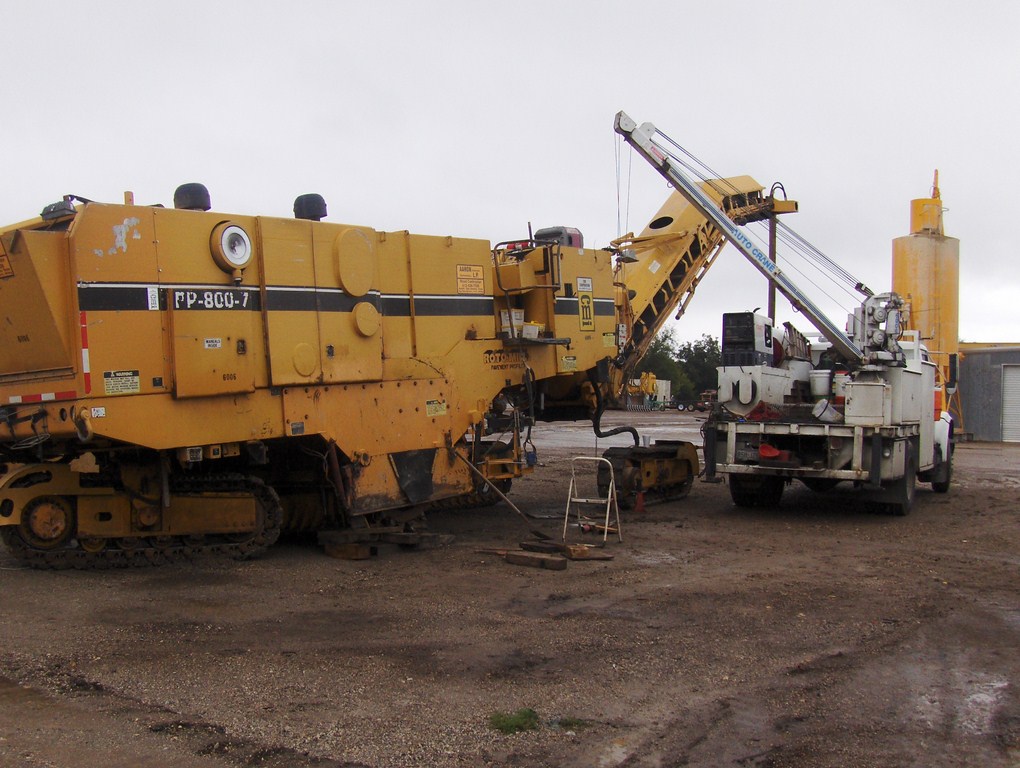 Milling machine fix broken track repair 