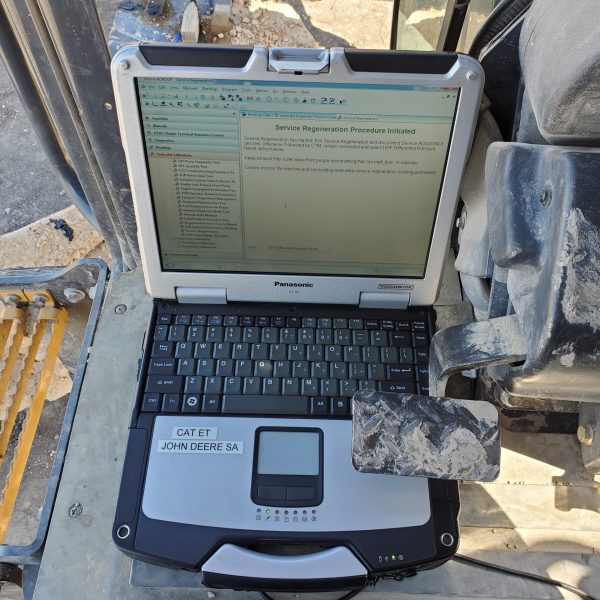 laptop regen on cat skid steer